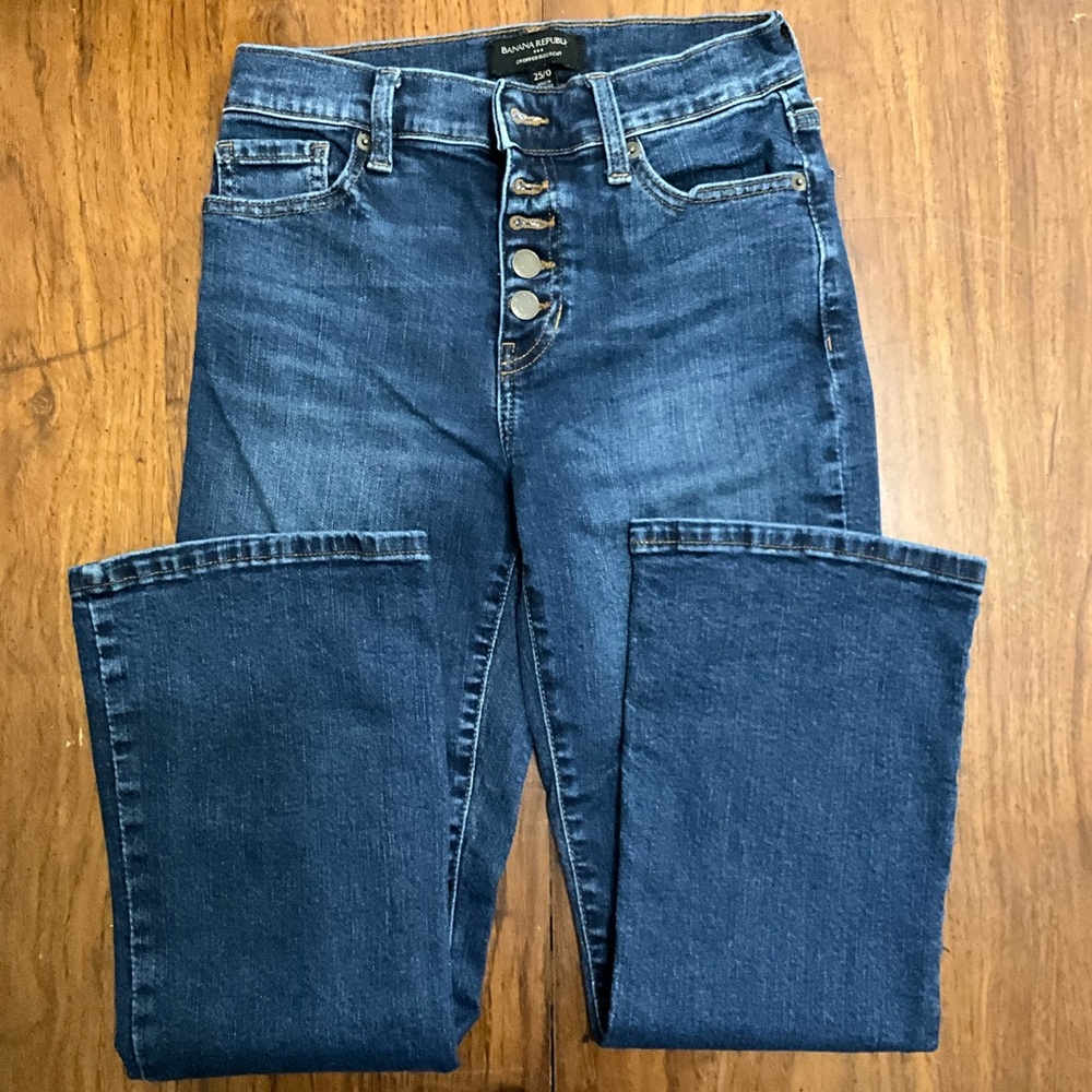 Banana Republic Dark Blue Ankle Jeans
